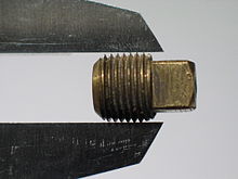 Tapered Thread pipe plug