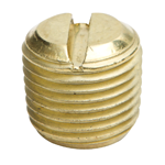 Brass Slotted Headless Pipe Plug