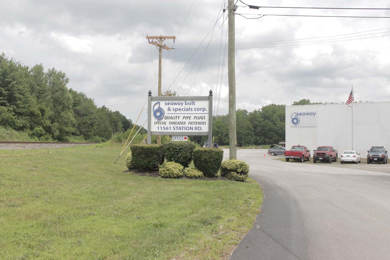 Road view of Seaway Bolt & Specials Corporation, special bolt manufacturer of cold forming bolts